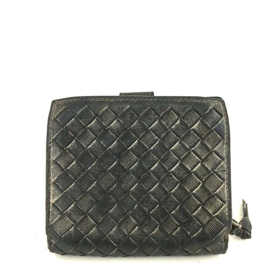 Cartera de cuero plateada Bottega Veneta Foto 4 de 4