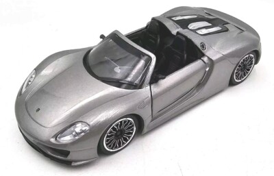 MSZ PORSCHE 918 SPYDER DIE CAST CAR MODEL 1/32 GRAY WM68300CP-0519