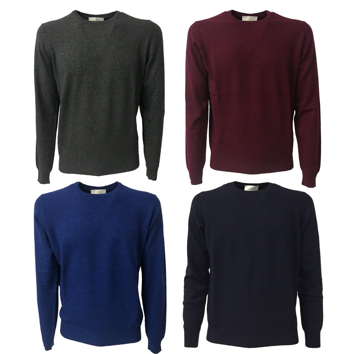 DELLA CIANA Men's Crew Neck 80% Wool 20% Cashmere 18022 Made In