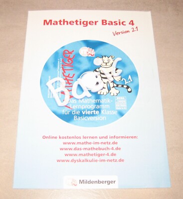 Lernprogramm  Mathetiger Basic 4 Version 2.1  Mathematik 4. Klasse