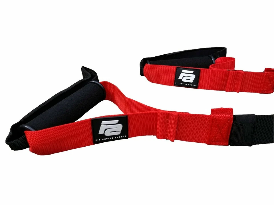 Entrenadores corporales Fit Active Sports con suspensión de doble correa para entrenamientos de cuerpo completo Foto 4 de 4