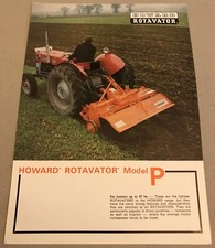 Brochure vendita HOWARD Rotavator modello P originale 1975 vintage lucido