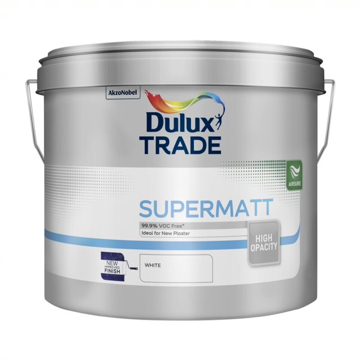 Dulux Trade Supermatt Emulsion Paint White 10L eBay