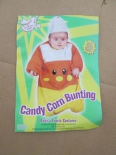 Boys Girls baby infant CANDY CORN BUNTING Halloween Costume sz 25" long