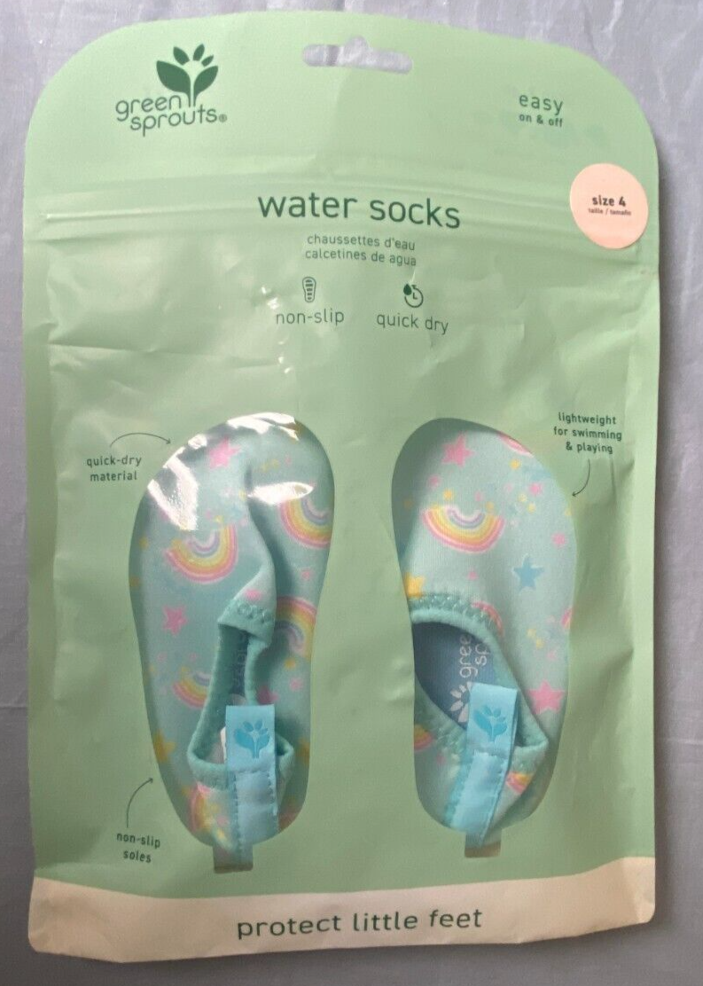 Green Sprouts Swimming Water Socks Baby Toddler Size Non-Slip