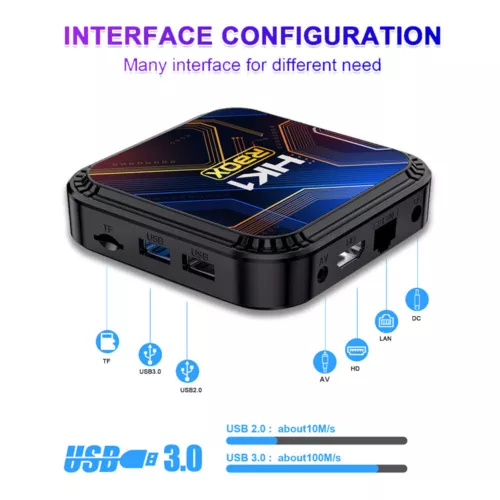 Android 13.0 TV Box Media Player 5G WIFI Quad Core 8K 4G+ 32G/64G Smart Stream - Picture 2 of 11