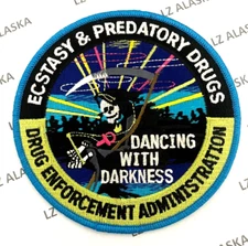 DEA DRUG ENFORCEMENT ADMIN ECSTASY & PREDATORY DRUGS PATCH (PD 11) POLICE