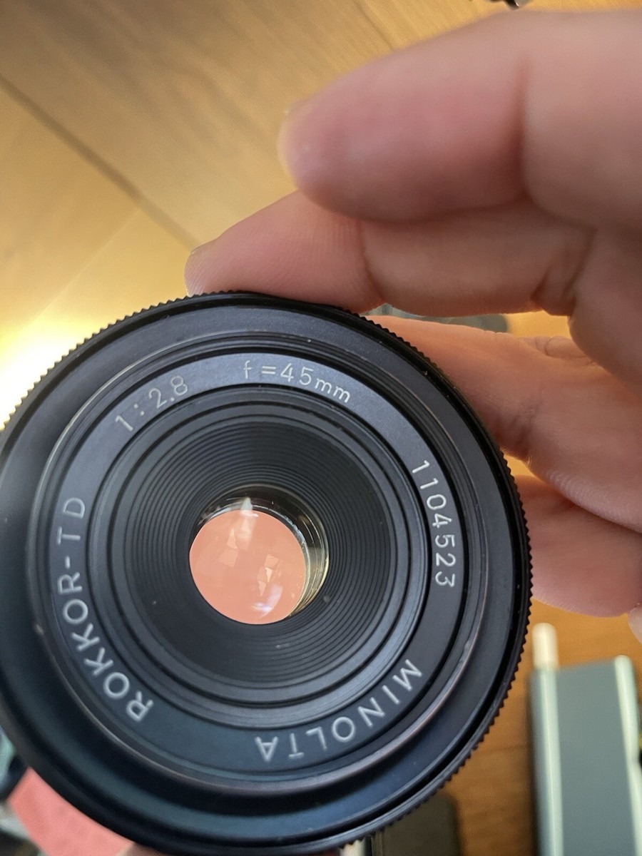 Near Mint* Minolta Rokkor TD 45mm F/2.8 Pancake Very Slim Lens SR