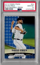 2015 Panini Prizm David Price Blue Baseball Prizm PSA 10