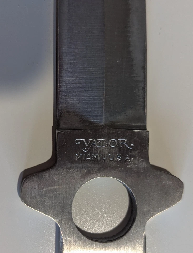 VALOR MIAMI USA 440 STAINLESS JAPAN 499 8" Boot Knife Throwing Dagger w/Sheath - Image 2 of 3