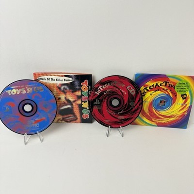 Toys R Us Playstation 1 PS1 Interactive CD Sampler Disc Three Attack Killer Lot