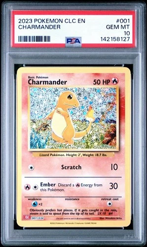 Pokemon TCG Classic Collection CLC 2023 #001/034 Charmander PSA 10