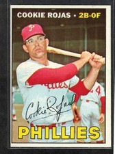 1967 Topps #595, Cookie Rojas, Philadelphia Phillies, OC, EXMT
