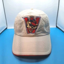 Washington Wild Things Strapback Adjustable Hat Cap Frontier League Tan Cotton 