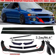 For Subaru WRX STI Front Bumper Lip Spoiler Splitter Car Body Rear