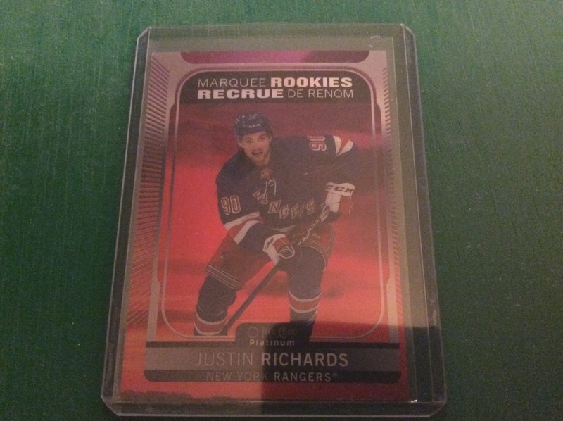 2021-22 O-Pee-Chee Platinum - Marquee Rookies Justin Richards #262 Sunset (RC)