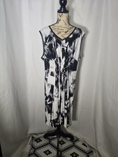Simply Vera Vera Wang Multi-Colored Abstract Dress Women's Size XL
