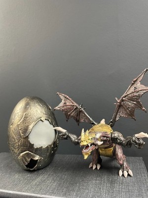 Mega Bloks Rutilus The Gold Armor Dragon #9840 Dragons Metal Ages 100% Complete