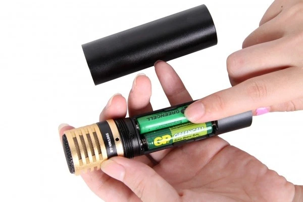 El micrófono condensador estéreo BOYA BY-VM100S, micrófono condensador retroelectret Foto 3 de 4