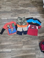 Boys Size 3T Mixed Brand Mixed Item Clothing Lot of 8 DC, Rash Guard, Shorts, Ts