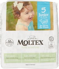 Pure  Nature Nappies Size 1-6 Size 5 Junior White SIZE 5 JUNIOR,