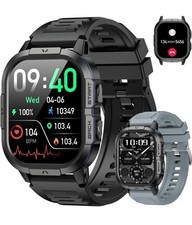 Smart Watch for Men Fitness Tracker: Make/Answer Call Android/Apple Compatible