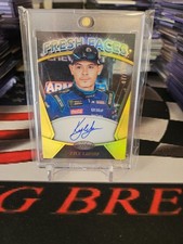 🔥 KYLE LARSON 2018 PANINI CERTIFIED FRESH FACES AUTOGRAPHED NASCAR CARD S/N /10