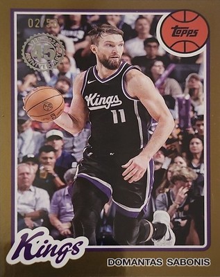 2025 Topps 1980-81 Topps Basketball#80BK-36 Domantas Sabonis Gold