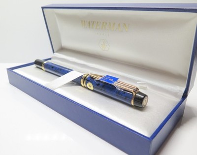 Waterman MAN 200 Füllfederhalter 18 Karat Goldfeder B marmoriert new old stock