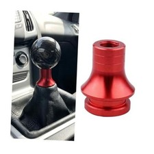 BESULEN Car Shift Knob Boot Retainer, M12 x 1.25 Aluminum Alloy Gear Red