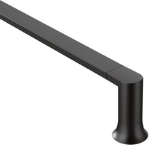 Genta BH3824BL 24 inch Wall Mounted Towel Bar in Matte Black