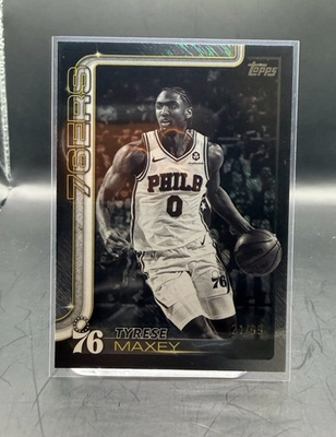 #ad #ad 2025 2026 NBA black friday Topps blackout shimmer 99 tyrese maxey $27.00
