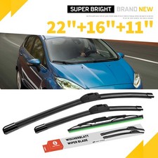 Scheibenwischer vorne + hinten passend für Ford Fiesta V|JH JD|2001-2010