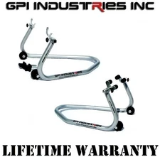 Front and Rear motorcycle paddock race stands lifts for Sport Bikes