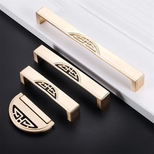 1pc Chinese Antique Kitchen Cabinet Brass Brushed Handle Pull Dresser Door Knob