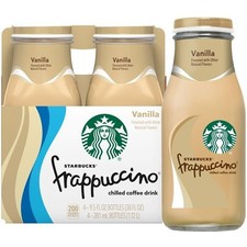 Starbucks Frappuccino Vanilla Chilled Coffee Drink, 9.5 fl oz, 4 count