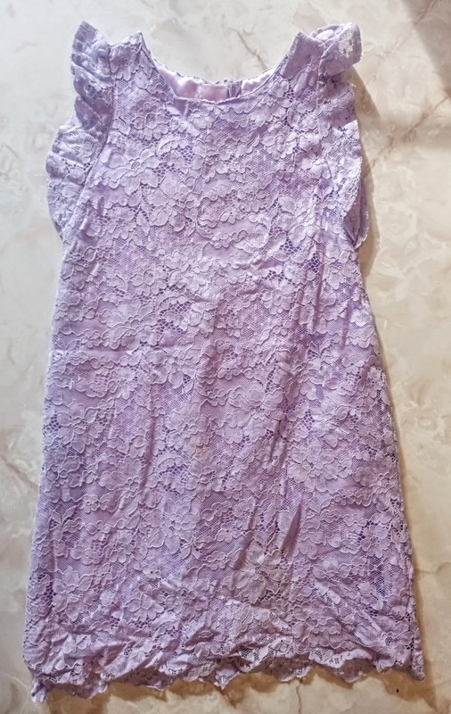 Children's Place Girls size 5/6 Purple Lace Spring/Easter Dress