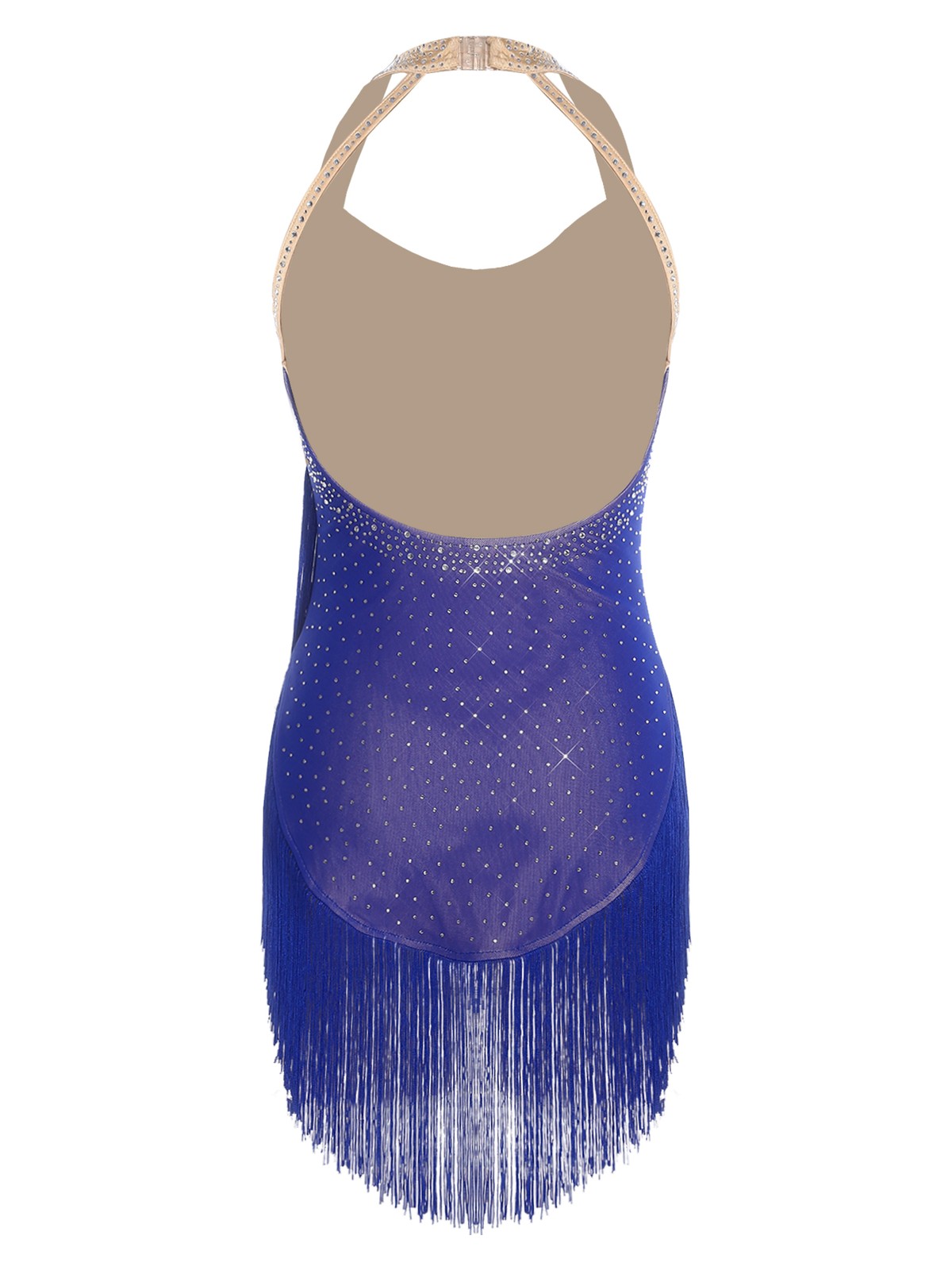 Womens Leotard Salsa Dress Lyrical Jumpsuit Backless Latin Waltz Dance Halter