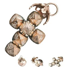 Mini Masonic Transforming Sphere Pendant, Vintage Foldable Ball Necklace Gift