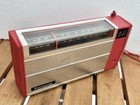 Vtg. RED Panasonic R-1492 AM Transistor radio 9V or AC- +Works great+ — photo 2