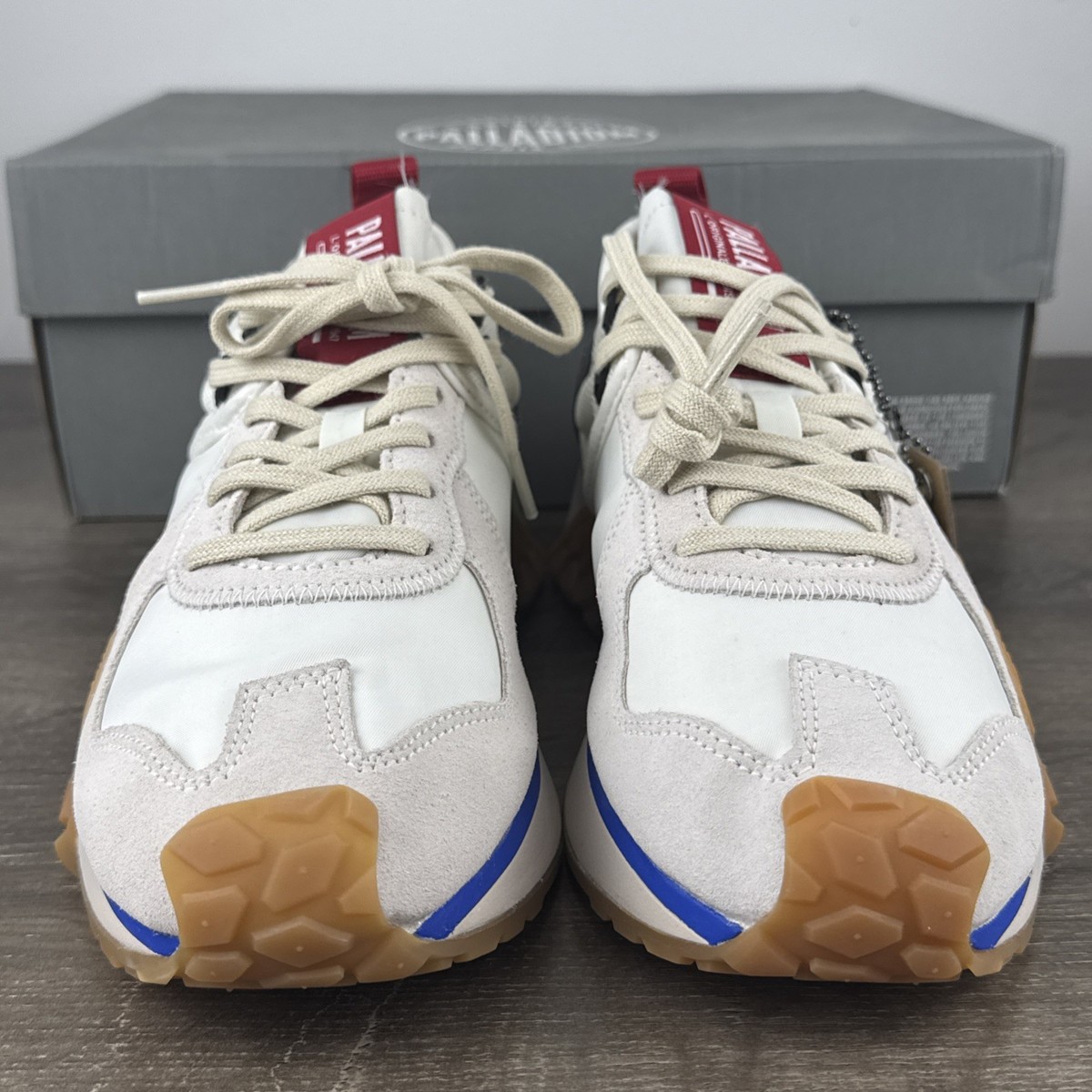 Palladium Troop Runner Shoes Mens Size 9 Star White Gum Sole  display picture 3