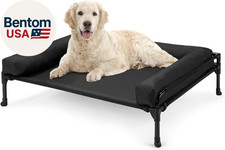 Elevated Raised Dog Bed-Cooling Outdoor Dog Cot Bed for Large Sized Dogs Three-S