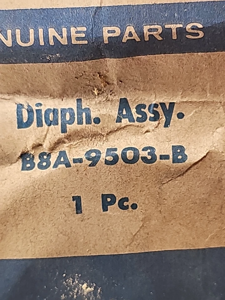 FOMOCO 1958-1969 4100 Motorcraft 4 bbl Secondary Diaphgram B8A-9503-B FORD NOS - Image 2 of 4