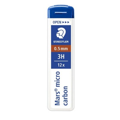 (0,12 /Stück) Feinminen 0,5 mm 3H Staedtler Mars micro carbon 250