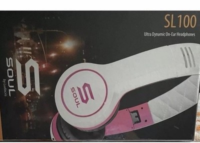 SOUL by Ludacris SL100PW Ultra Dynamic Headphones Full Ear Cup Articulation NIB