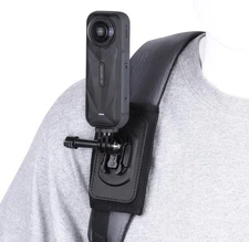 Backpack Mount for Insta360 X5 X4, Bag Strap Anti-Slip Shoulder Clip Belt for