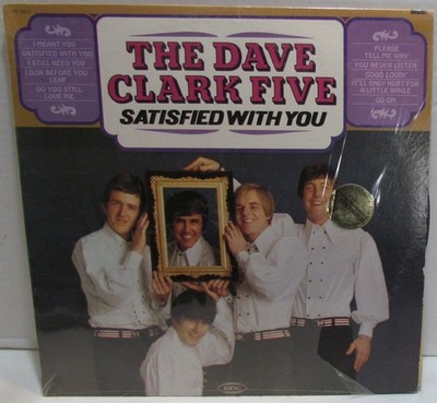 Dave Clark Five-Satisfied with You LP (Epic) cover in shrink