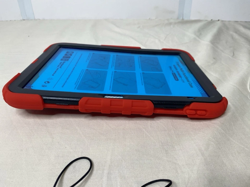 iPad 10th Generation Red Tablet Protective Case & Kit Kickstand & Handle - Image 4 of 4