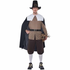 Mayflower Pilgrim Thanksgiving Colonial Pioneer Olden Day Adult Mens Costume