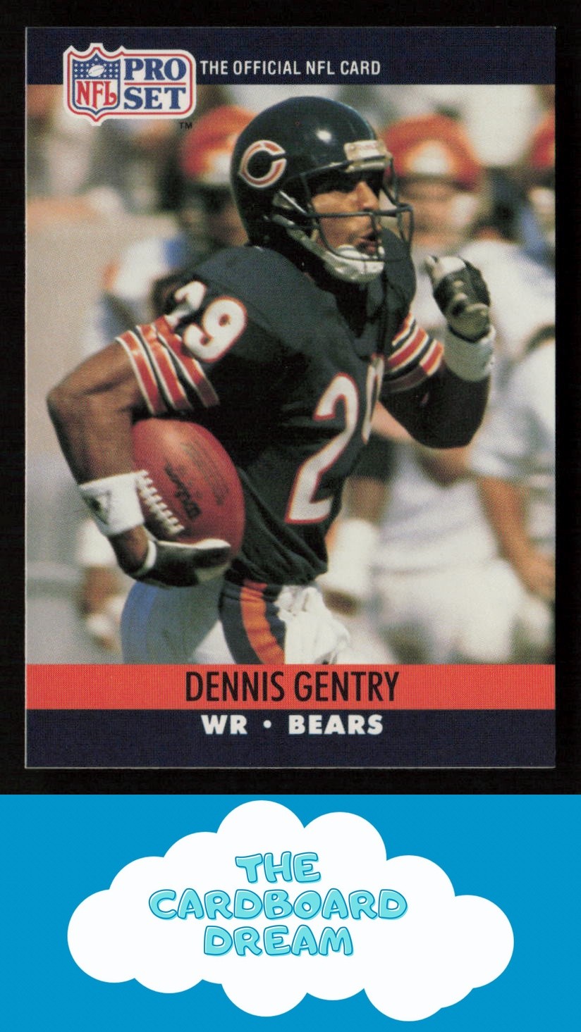 Dennis Gentry 1990 Pro Set #451 Chicago Bears